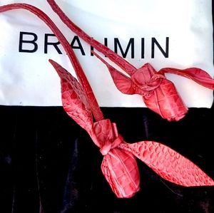 ★SOLD★SOLD★ Brahmin PINK 🌸"SUMMER BERRY"🌸 MELBOURNE LEATHER ROSES 💕